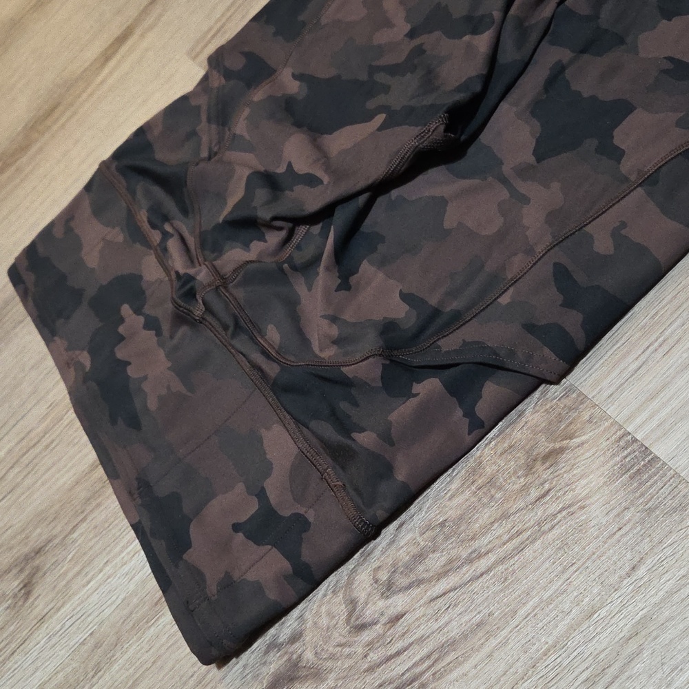 Lululemon Fast and Free Tight II 25" *Nulux Heritage 365 Camo Brown Earth Multi - Picture 12 of 16